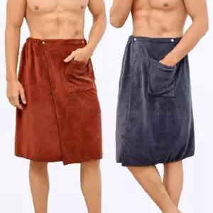 남자 샤워가운 치마형 목욕가운 홈웨어 이지웨어 하의 tLS7+6qgU