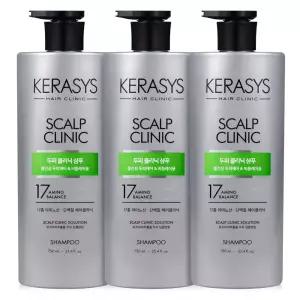 케라시스 샴푸 대용량 750ml 3개 두피클리닉 비듬 지성 쿨링 샴푸