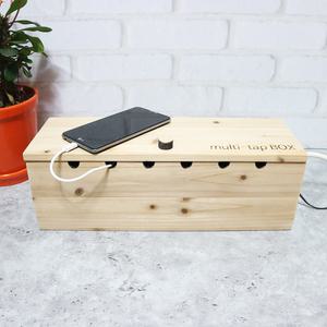원목 5구 6구 멀티탭 보관함 우드 케이블 전선 정리함