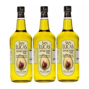 San-Lucas 아보카도 오일 1L x 3병+원터치캡 엑스트라버진 냉압착 HASS 외
