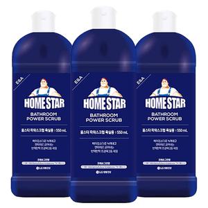 홈스타 파워스크럽 욕실용 550ml x 3개 욕실 화장실 청소 찌든때 물때 세제 세정제