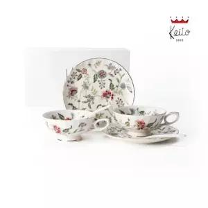 버킹검 2인조 홍차잔 세트 6P 수입 명품 찻잔 결혼 기념일 부모님 선물세트