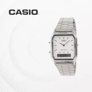 CASIO AQ-230A-7D 아날로그 디지털 메탈밴드 남녀공용 커플시계 AQ230A7D