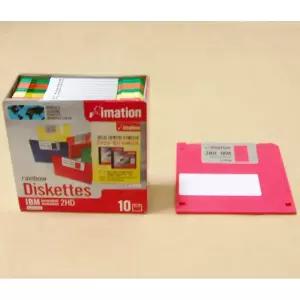 이메이션/3.5인치 플로피디스켓 1.44MB 2HD 칼라 10장+1장/미사용