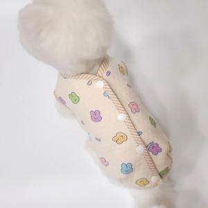 강아지겨울옷 수면조끼  유기농오가닉