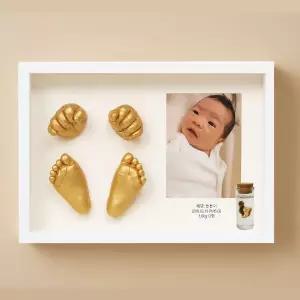 아기 손발조형물 액자 풀세트/손도장 발도장 탯줄보존 영남상사