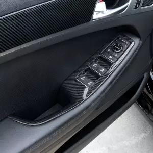 제네시스 G80 DH 윈도우스위치 커버 튜닝 카본 몰딩