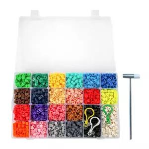 아트박스/마이토이즈 MYTOYS 디폼블럭세트 8mm 2880피스 22색 세트 도안집