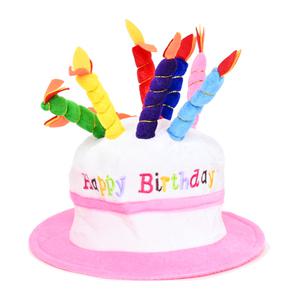 파티클럽 생일케익모자 핑크, 1개