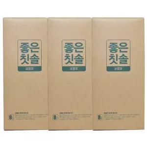 바른생활 좋은칫솔 교정모, 8입, 3개