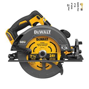 디월트 60V MAX FLEXVOLT XR 브러쉬리스 충전 원형톱 DCS578N (베어툴/ 벌크)