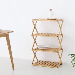 마켓비 JAWAL 선반 600 넓은 4단 대나무 ,1개