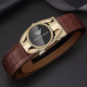 WilliamPOLO(윌리엄폴로) 명품소가죽 남성벨트 정장 남자 소가죽 자동 폴로 벨트 P2065