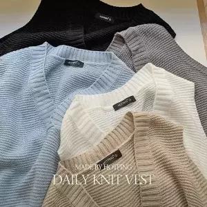 핫핑 [4계절템] 달콤양두 V넥루즈핏 니트조끼