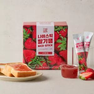초록원 나이스틱딸기잼 50입 스틱형 일회용 딸기잼