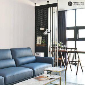 [레트로하우스]틴우드 철제 가벽 스트라이프 파티션 400