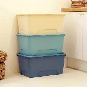 아트박스 보노하우스 컴포즈 대형 리빙박스 52L 2개 옷 정리함 +네임텍)