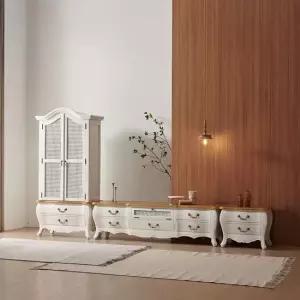 [무료배송] 이사벨 아이보리 라탄 장식장 세트