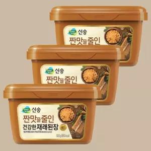 신송 짠맛을줄인 건강한 재래된장 500g X 3개