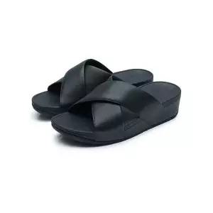 핏플랍 루루 크로스 슬라이드 블랙 K04-001