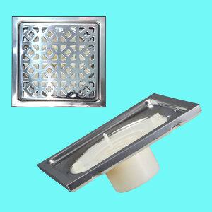 백년트랩 사각스텐커버 유가 일체형-바닥 하수구 교체공사 냄새 악취 차단 배수구캡