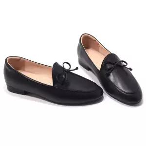 갤러리아 세라 여성 소가죽 리본 몰드창 로퍼 펌프스 단화 TCP24403 검정 2CM