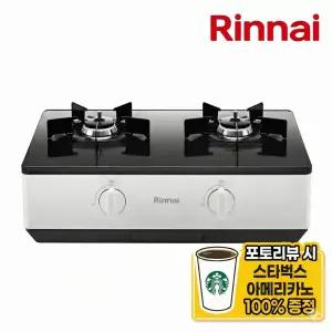 린나이 펄화이트 컬러 스탠딩 가스레인지 2구 택배상품 RTR-643CJ