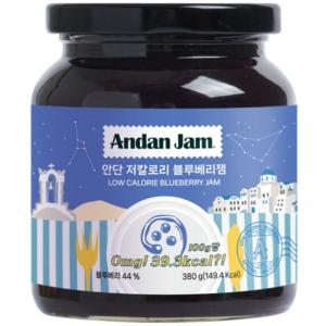 안단잼 저칼로리 블루베리잼 380g x 1개