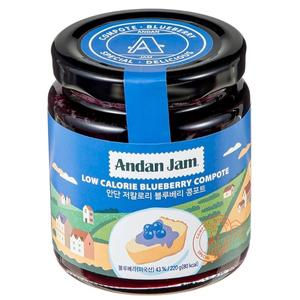 안단잼 저칼로리 블루베리 콩포트 220g x 1개