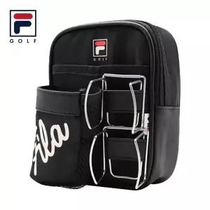 [휠라] 파크골프 파우치 블랙 힙색 벨트백 볼 홀더 포함