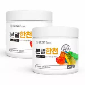 한천분말 100% 우뭇가사리젤리 한천 젤리 2통