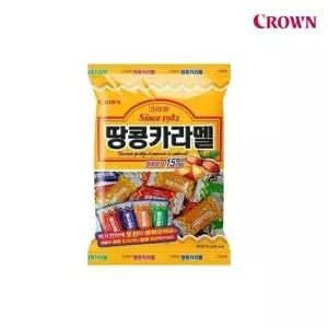 [크라운제과] 크라운 땅콩카라멜 120g 20개