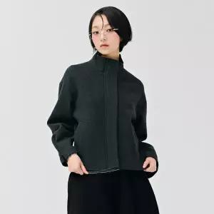 [체이스컬트][본사]여성 울라이크 하이넥 반코트-DFRG1171C0L