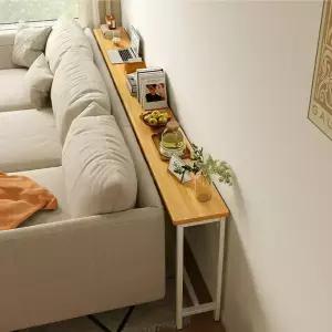 에이치앤아이 침대 틈새 선반 협탁 수납장 슬림선반 사이드테이블 침대옆협탁 소파뒤 높은 좁은 철제 원목 안방 20센치 틈새장 우드 선반형 1000 1200