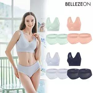 [벨레즈온](최종가)(12종) 데일리 심리스 파스텔 브라팬티 패키지 (0)