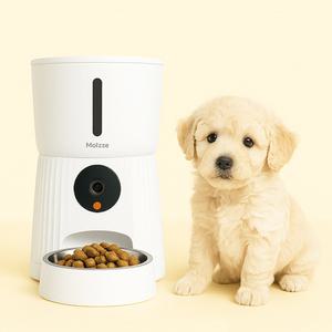 모이쯔 강아지 고양이 스마트 자동급식기 앱연동 카메라
