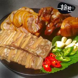 [혼술짠] 제주흑돼지 족발3종A 편육+순살+미니) 550g