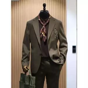 [본]BON 24F/W 카키 아메리칸 캐주얼 매트 코튼 셋업 슈트 BN4FEA230[34873771]