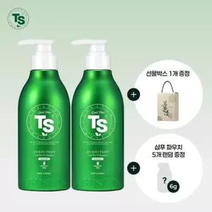 [티에스][TS 선물세트] 골드플러스샴푸 500g*2개+선물박스*1개+6g파우치*5개 ...