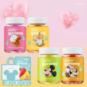 [1+1]디즈니 구미 60정 4종 골라담기 선택(멀티비타민/비타민C/유산균/애사비)+ 단독혜택