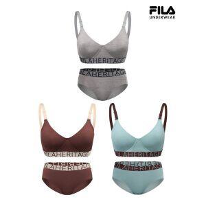 [휠라]아웃핏 시즈널 배색 노와이어 브라 세트 3종 택1 FI4BAG3446F SKU _P394957789