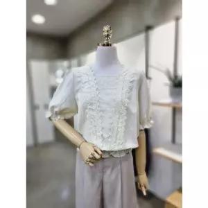 [갤러리아] ABFZ[3컬러] 자수펀칭 숏 블라우스(ABZ2HB39)