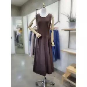 [갤러리아] ABFZ[2컬러]넥라운드 민소매 배색 원피스(ABZ2HOA3)