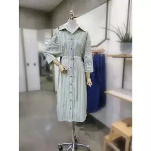 [NS홈쇼핑]ABFZ 셔츠카라 스트라이프 원피스(ABZ2NO32)[35250469]