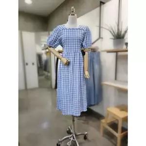 [NS홈쇼핑]ABFZ 넥라운드 체크 롱 원피스(ABZ2HO31)[35259808]