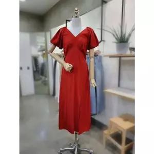 [NS홈쇼핑]ABFZ V넥 뒤트임 벌륜소매 원피스(ABZ2QO03)[35259815]