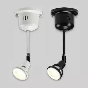 국산 직부 등기구 닥스 10 화이트 블랙 각도조절 원형 스포트라이트 전등 디자인등