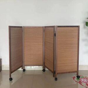 낮은 파티션 바퀴 벽 대나무 울타리 이동식 사무실