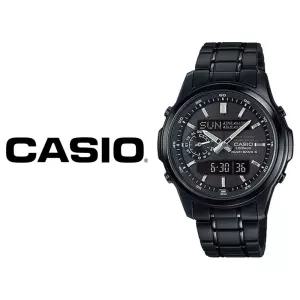 카시오 리니지 국내재고 전파 솔라 LCW-M300DB-1A 블랙 남성메탈 남자손목시계