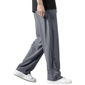 쿨슬랙스 남자 와이드 시원한 밴딩 냉감 편한 데일리 팬츠